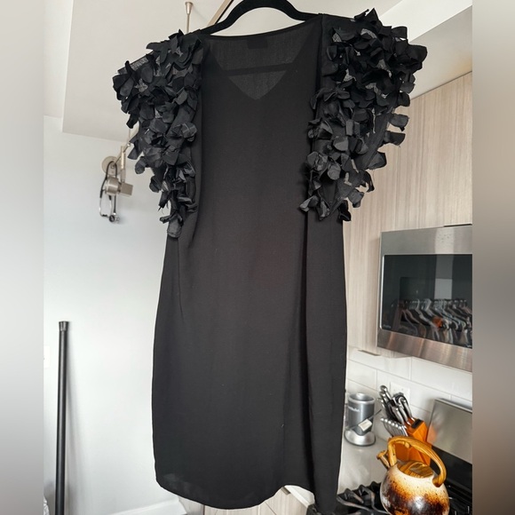 G Dolce & Gabbana Solid Black Silk Dress Luxury Italian Size 2 - Picture 10 of 11